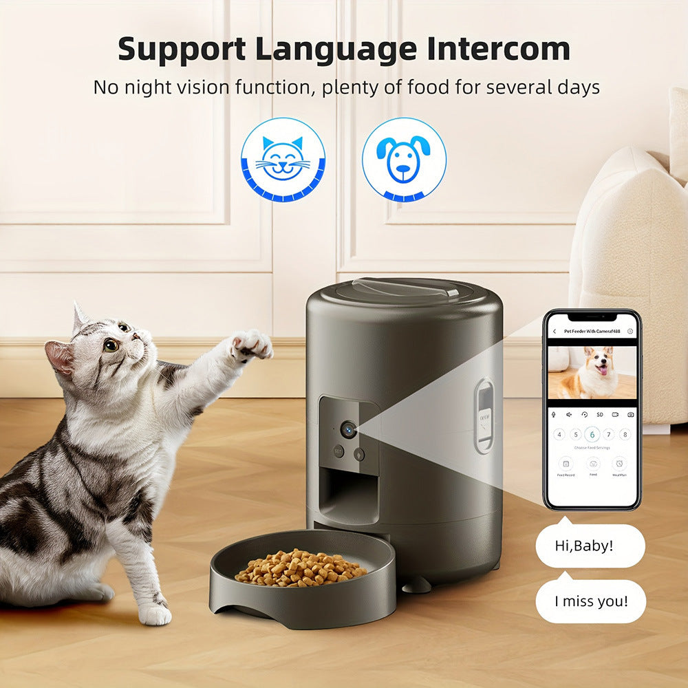 Smart Automatic Pet Feeder with Camera